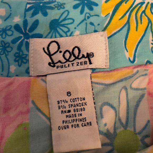 Lilly Pulitzer Patchwork Skirt/Skort - 8 - Picture 4 of 4